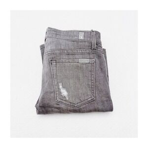 7 For All Mankind The Ankle Skinny Grey Denim Jeans SZ25